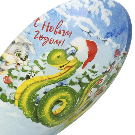 Подставка для ложки, стекло, 8x23.5 см, Daniks, Символ года 2025