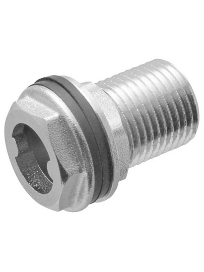 Переходник для резервуара, 1/2'', металл, с фланцем, индивидуальная упаковка, MasterProf