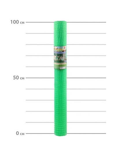 Сетка для птичников, пластмасса, 13 х 15 мм, 100х1000 см, зеленая, Протэкт, Ф-13/1/10