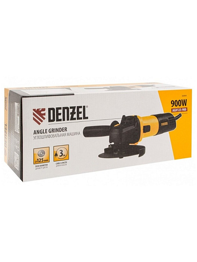 Угловая шлифовальная машина Denzel, AGH125-900, 900 Вт, 125 мм