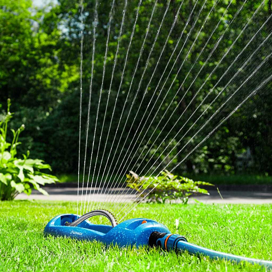 Распылитель осциллирующий, пластик, 399м2, 18 форсунок, веерный, Grinda, PROLine RO-18, 429345