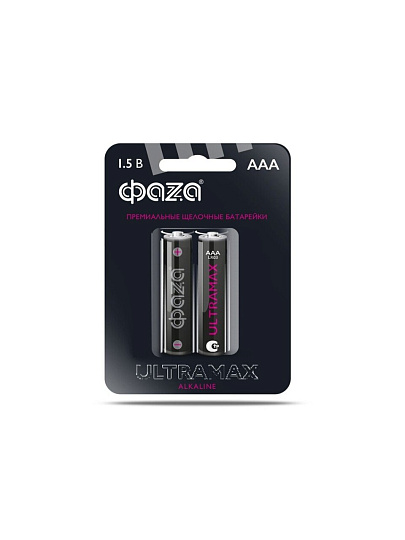 Батарейка ФАZА, ААА (LR03, 24A), Ultra Max, щелочная, блистер, 2 шт, 5043053