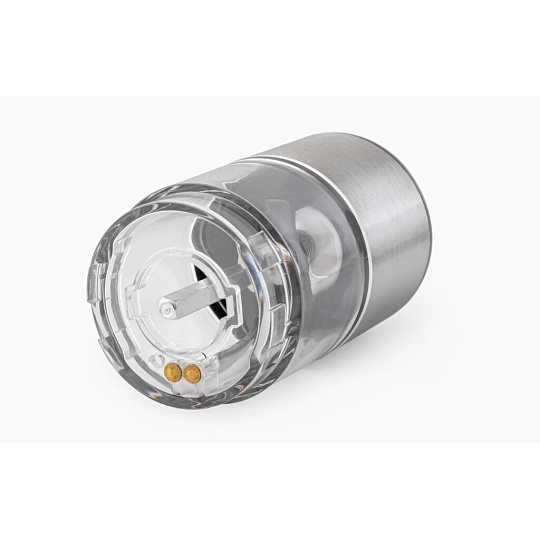 Электрическая мельница нержавеющая сталь, акрил, 22.5 см, измельчение перца-горошка и крупной соли, Lagretti, La Spezia, PGS-01