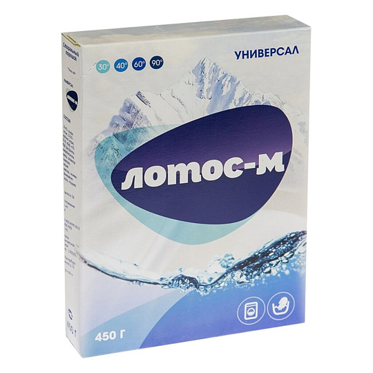 Стиральный порошок Лотос-М, 0.45 кг, ручной, универсальный
