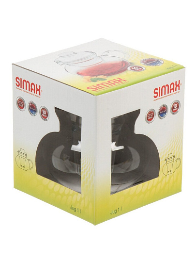 Чайник заварочный стекло, 1 л, со стеклянным фильтром, Simax, Eva