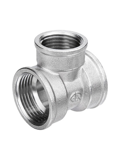 Тройник 1"х3/4"х1", г-г-г, латунь, AquaLink