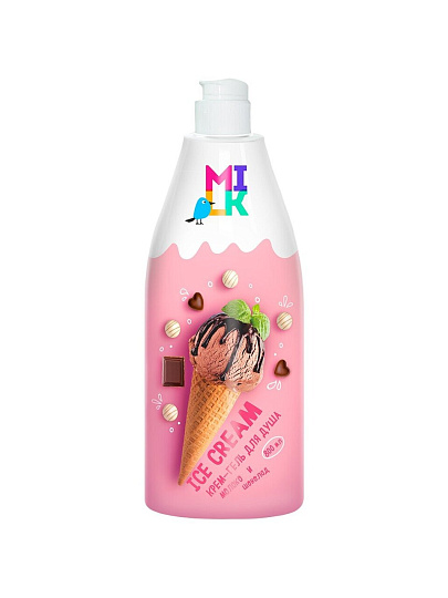 Крем-гель для душа Milk, Молоко и шоколад, 800 мл