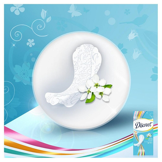 Прокладки женские Discreet, Deo Spring Breeze Trio, ежедневные, 60 шт