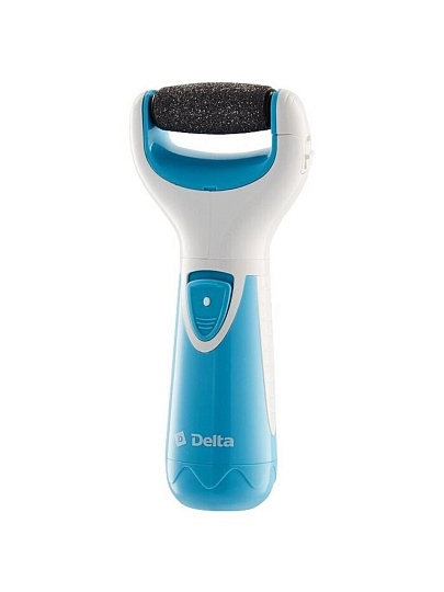 Пилка роликовая 20 см, 4 Вт, 2 насадки, щет, серо-голубой с белым, Delta, DL-0751