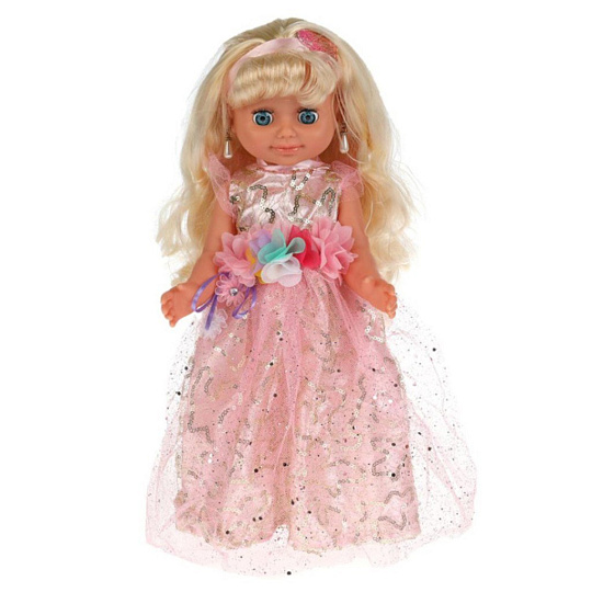 Кукла Карапуз, Барбарики Лиля, 40 см, глиттер, расческа, 5 аксессуаров, пластмасса, Y40D-LILYA-GB-21-RU