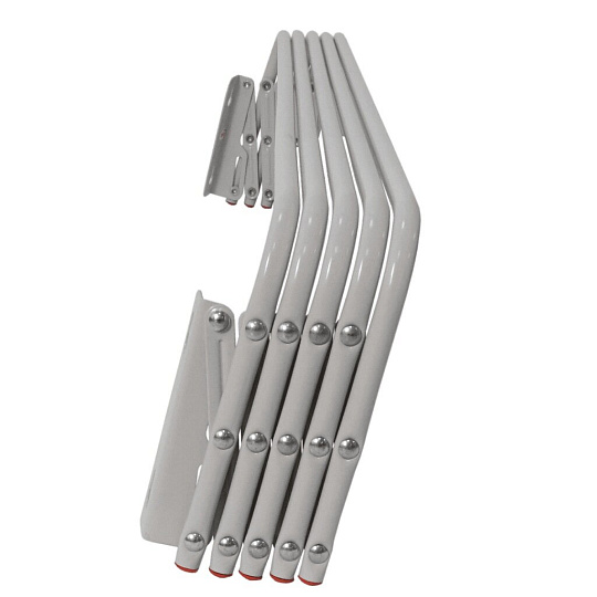 Сушилка для белья настенная, полотно 9.5 м, 91х45х16 см, складная, механизм "гармошка", 5 прутьев, 10 кг, серая, ЗМИ, Бриз-90, СН 231 С