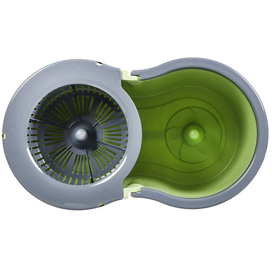Набор для уборки ведро с отжимом, швабра МОП, оливковый, Verde, SPIN MOP, 37995