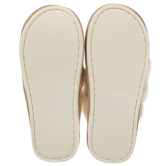 Тапки для женщин, замша, кофе с молоком, р. 40-41, закрытые, A210358