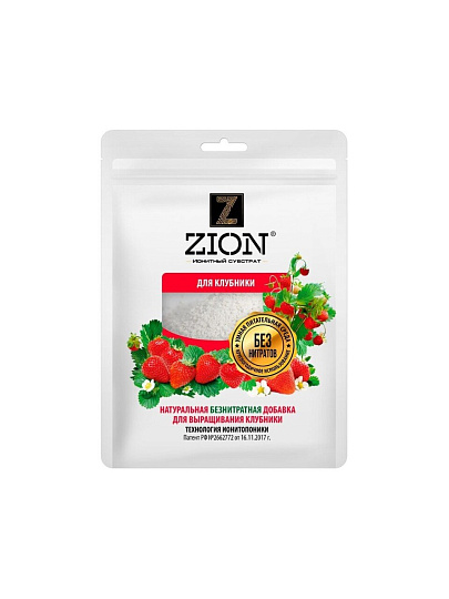 Удобрение для клубники, субстрат, минеральное, саше, 250 г, Zion