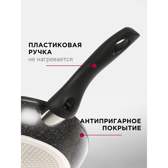 Сковорода алюминий, 28 см, антипригарное покрытие, Moulin villa, Titan Urban, индукция, UT-28-I