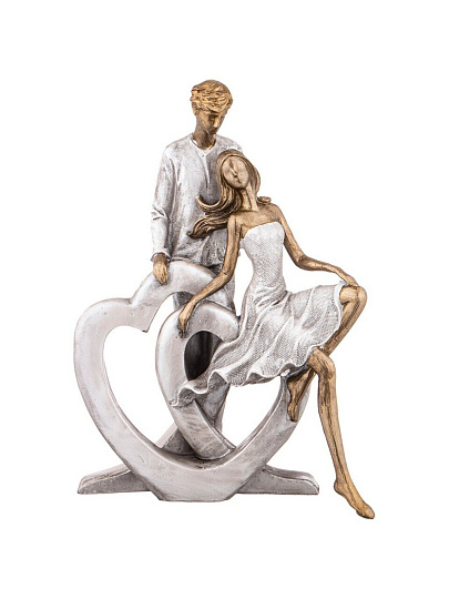 Фигурка декоративная полистоун, Влюбленные, 17.5х10х24 см, Lefard, 162-965