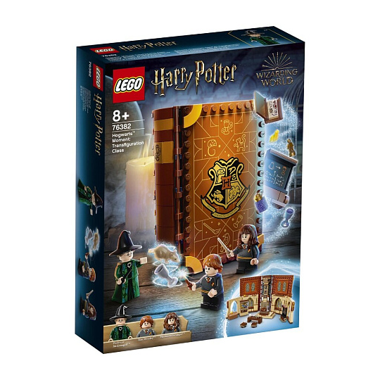 Конструктор Lego, Harry Potter, Учеба в Хогвартсе: Урок трансфигурации, 7-9 лет, 241 деталь, 76382