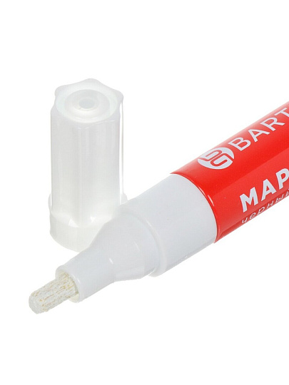 Маркер красящий по картону, металлу, пластику, стеклу, белый, Bartex