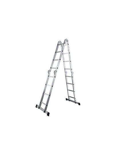 Лестница шарнирная 4 секции, 16 ступеней, алюминий, 4.66 м, 150 кг, Alumet, TL4044