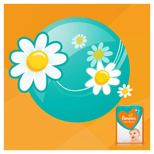 Подгузники детские Pampers, Sleep & Play Mini, р. 2, 4 - 9 кг, 18 шт, унисекс