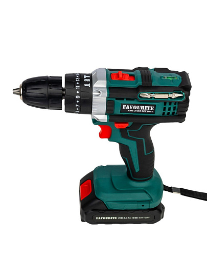 Дрель-шуруповерт аккумуляторный, ударный, Favourite, OBS 21 DC SET UNIT, 21 В, кейс, 150127421