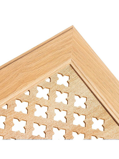 Экран для радиатора, МДФ, 1200х600 мм, дуб скандинавский, DE LUXE Готико, Стильный Дом, v532075