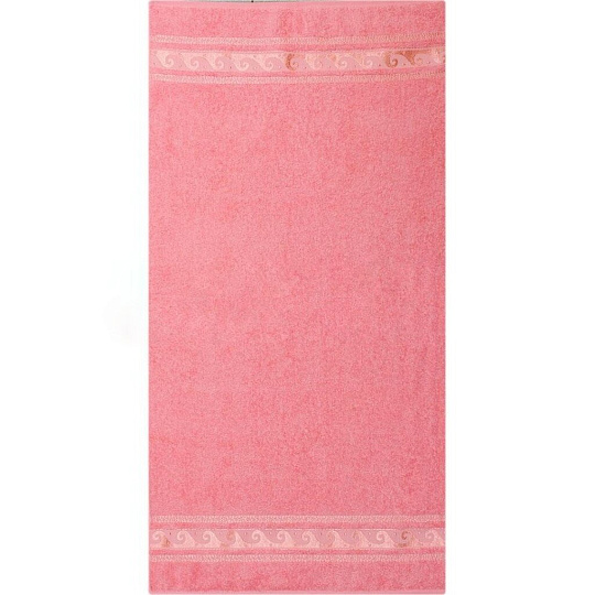 Полотенце банное 70х130 см, 100% хлопок, 460 г/м2, Elegance, Cleanelly, персик, 458, Россия