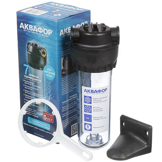 Корпус предфильтра Аквафор, SL10, для холодной воды, 1 ступ