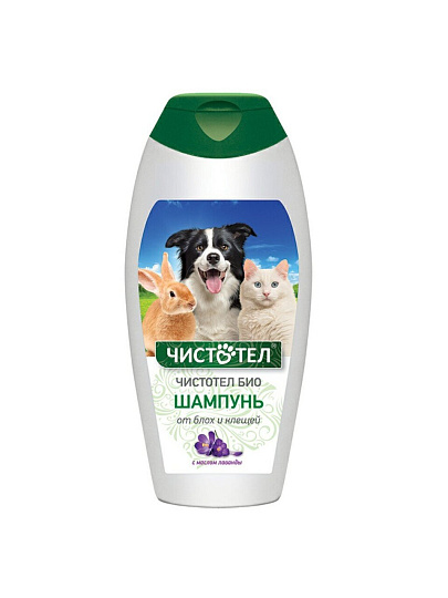 Шампунь Чистотел, Био, 180 мл, от блох и клещей, с лавандой