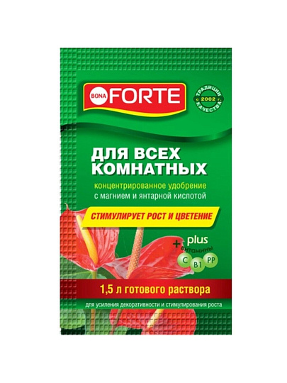 Удобрение Красота, для комнатных растений, минеральное, жидкость, 10 мл, Bona Forte