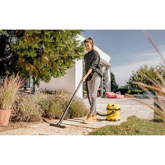 Пылесос Karcher, WD 2 Plus V-12/4/18, 1000 Вт, с мешком, 12 л, сухая и влажная уборка