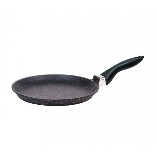 Блинница алюминий, 24 см, антипригарное покрытие, Мечта, Гранит black Induction, 14802И, бакелитовая ручка, индукция