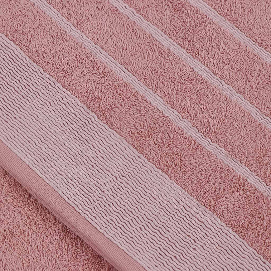 Полотенце банное 50х90 см, 100% хлопок, 600 г/м2, Бархатное, Bella Carine, сухая роза, Турция, FT-4-50-1646