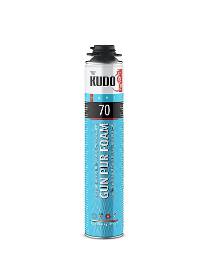 Пена монтажная KUDO, Home 70, профессиональная, 70 л, 1 л, всесезонная, KUPHP10U70