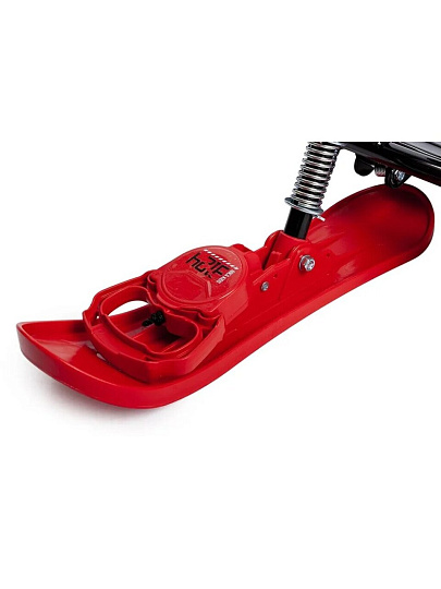 Снегокат Nika, Snowdrive, СНД3/SD5, 61.5 см, Kids snowdrive 5, черный каркас, велоруль, амортизация, фонарик