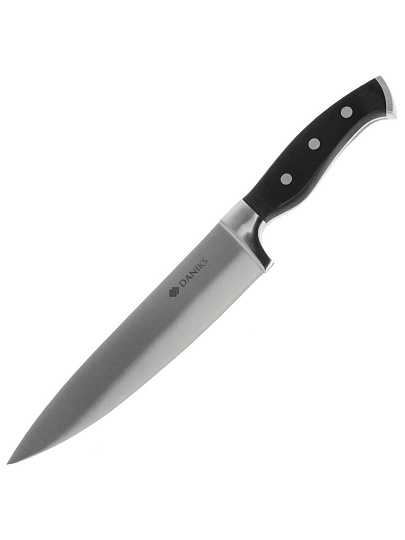 Нож кухонный Daniks, Reference, шеф-нож, нержавеющая сталь, 20 см, рукоятка дерево, S-K43306-02