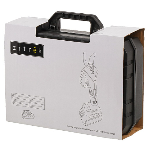 Секатор Zitrek, GreenNer 20, аккумуляторный, 20 В, 2 Ач, 25 мм, бесщеточный, 082-1855