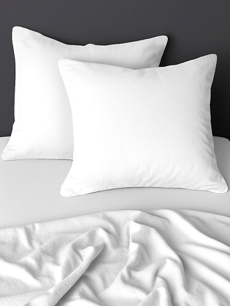 Наволочка 2 шт, Silvano, Белый, поплин, 100% хлопок, 70 х 70 см