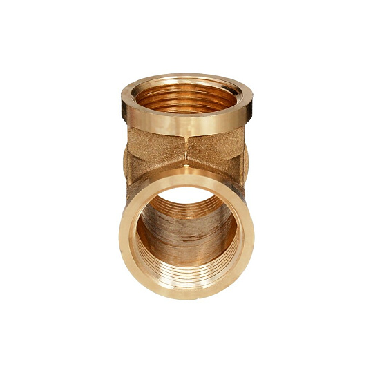 Тройник 3/4", г-г-г, латунь, БАЗ