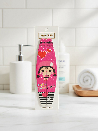 Пилка маникюрная грит, 17.8х2,8 см, зернистость 150/180, 2 шт, G010036