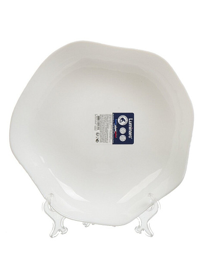 Тарелка суповая, стеклокерамика, 20.5 см, фигурная, Galeo White, Luminarc, V9415