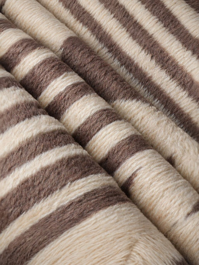 Плед евро, 200х220 см, 60% хлопок, 40% акрил, Karteks, Soft Komfort PS1429A, корица, 104/200.1429A