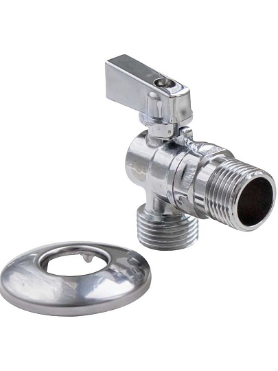 Кран для бытовых приборов, 1/2"х3/4", ш-ш, угловой, Valfex