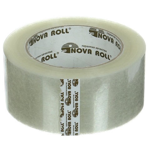 Скотч 48 мм, прозрачный, основа полипропиленовая, 120 м, Nova Roll, 0120-244Х/0116-118Х