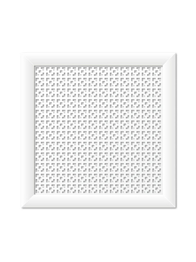 Экран для радиатора, МДФ, 600х600 мм, белый, Дамаско, Стильный Дом