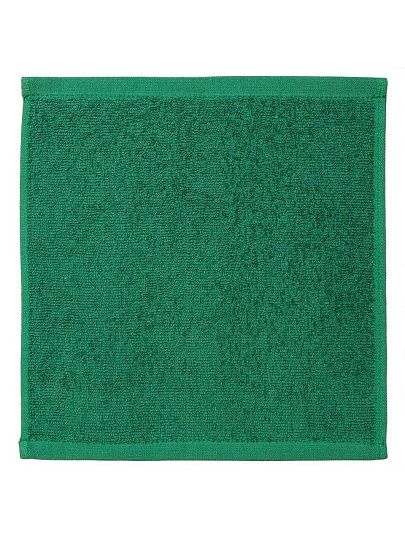 Полотенце кухонное махровое, 30х30 см, 380 г/м2, 100% хлопок, Barkas, Классика, зеленое, Узбекистан