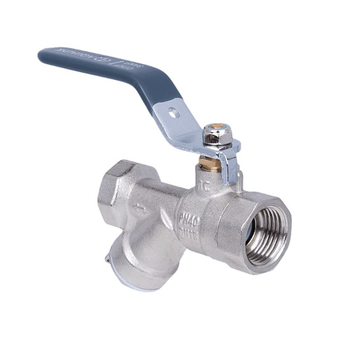 Кран для воды с фильтром 3/4", г-г, ручка, AquaLink