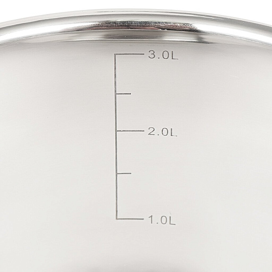 Набор посуды из нержавеющей стали Rainstahl 1818-08RS\CWRed (ковш 1.8 л, кастрюли 2.5+3.5+5.9 л), 4 предмета