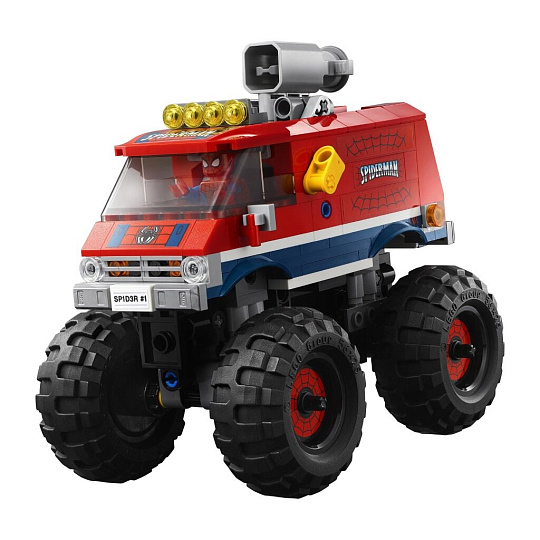 Конструктор Lego, Super Heroes, Монстр-трак Человека-Паука против Мистерио, 7-9 лет, 439 деталей, 76174