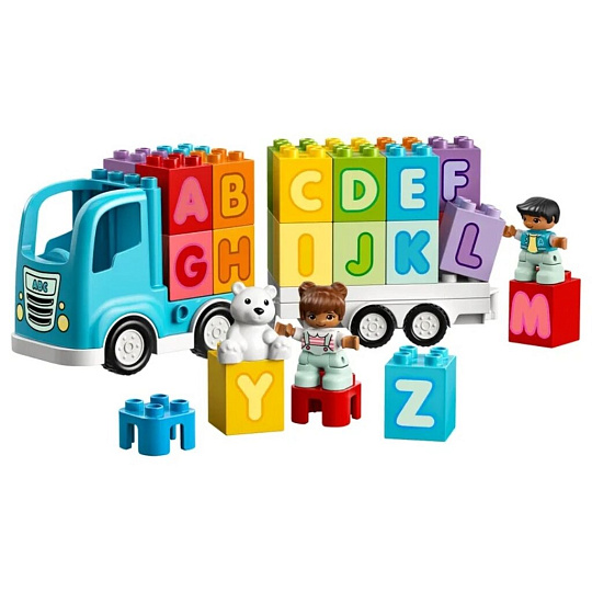 Конструктор Lego, Duplo, Грузовик Алфавит, 1-3 лет, 36 деталей, 10915